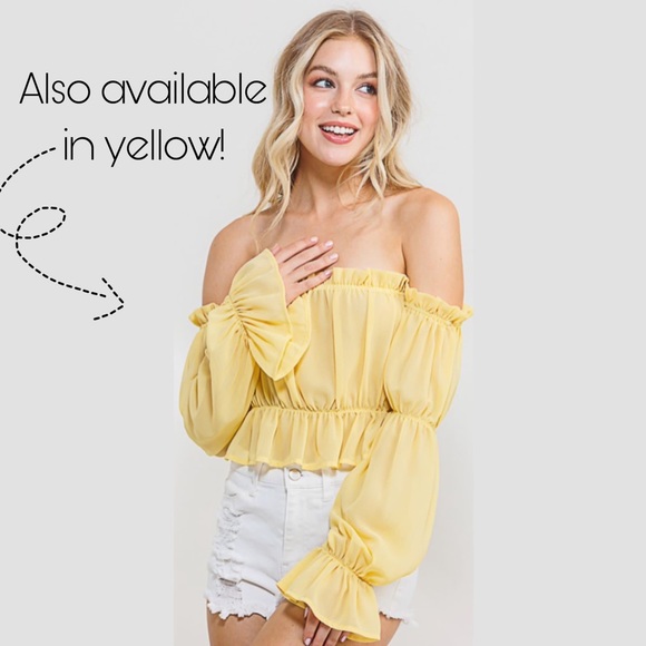 Beige Mocha Long Sleeve Off the Shoulder Wooldobby Top - Picture 4 of 4